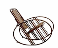 Un Rocking-chair Josef Hoffmann en forme d oeuf et il se nomme <b>"Egg Rocking-Chair"</b>